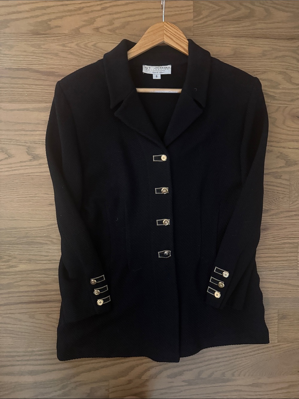 St. John Collection Black Classic Blazer